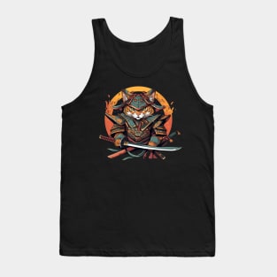 samurai cat Tank Top